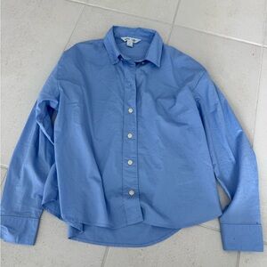 Light Blue Long-Sleeve Button-Down Shirt